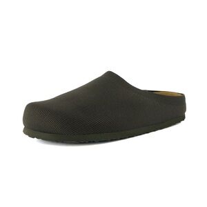 Sils Knit Cork Footbed Clog Olive Slip-On Loafers for Women